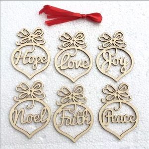 🎄Wooden Laser Cut Christmas Ornaments🎄